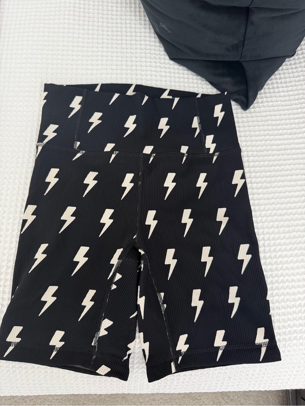 Women’s Shore Baby Co Black Lightning Print Bike Shorts